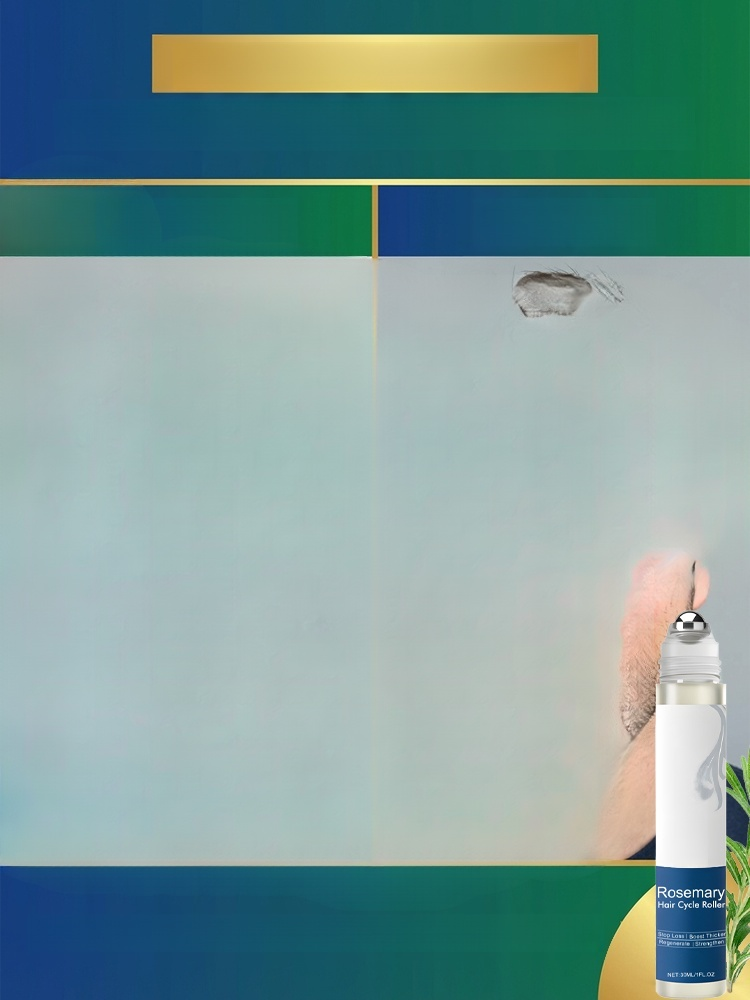 Thick, Full Hair. One Roll Away! Activate dormant follicles. Get thicker, fuller hair with our Rosemary Roller.