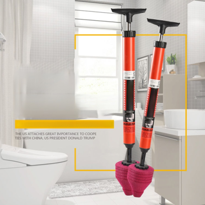 Toilet clogged? ❓  👉 With this unclogging tool, clear it effortlessly  ✅ Just insert it, press a few times, and it's done 🔥 Simple to use, no need to spend money on plumbers