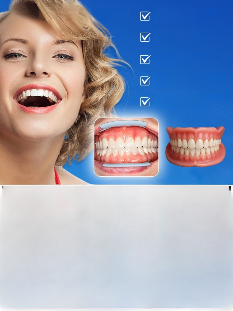 🦷Developed by 100 dentists, say goodbye to high prices! Made of soft silicone, they're as comfortable as real teeth!