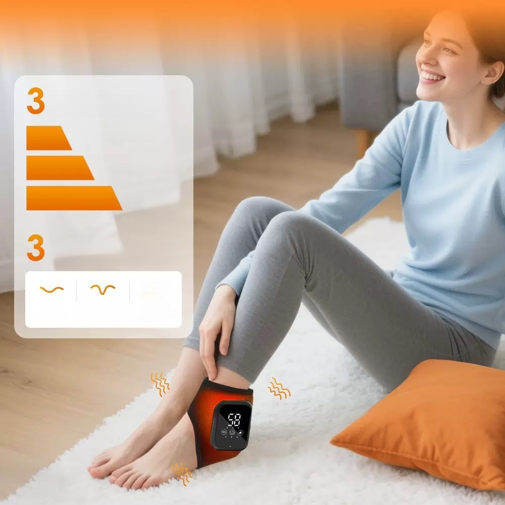 🔥👣 Say Goodbye to Ankle Pain with Our Heated Ankle Massager! 👣Step into comfort and regain your active lifestyle🔥