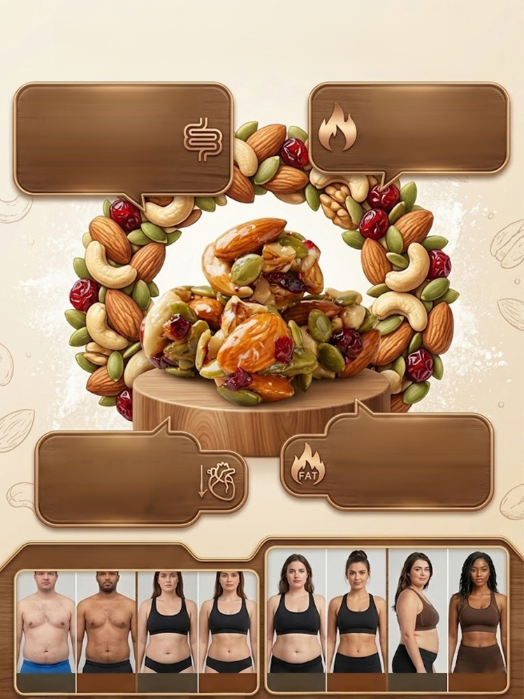 [100% Whole Nuts and Seeds] : Regulate metabolism in 7 days. 98% of users see a reduction in both blood sugar and blood pressure!