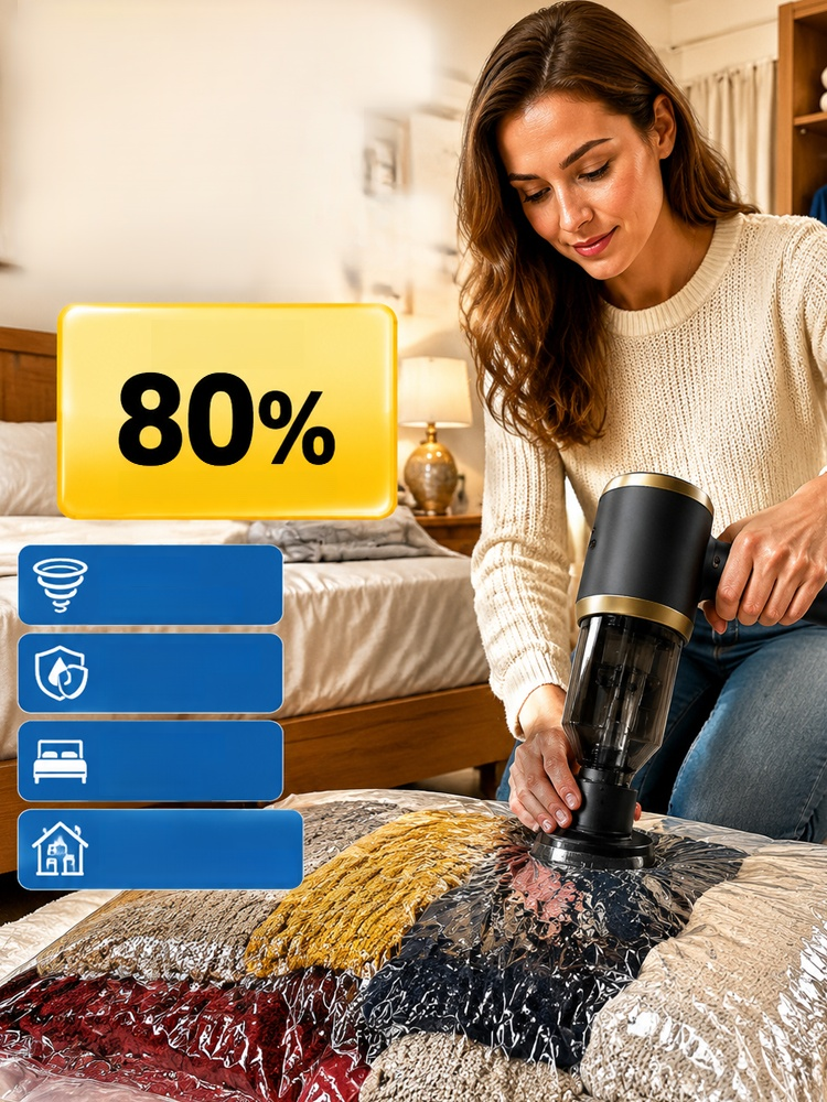 Portable Car Vacuum Cleaner with Suction & Blowing, Buy One Get Seven Free, Factory Direct 50% OFF + 10-Year Warranty!