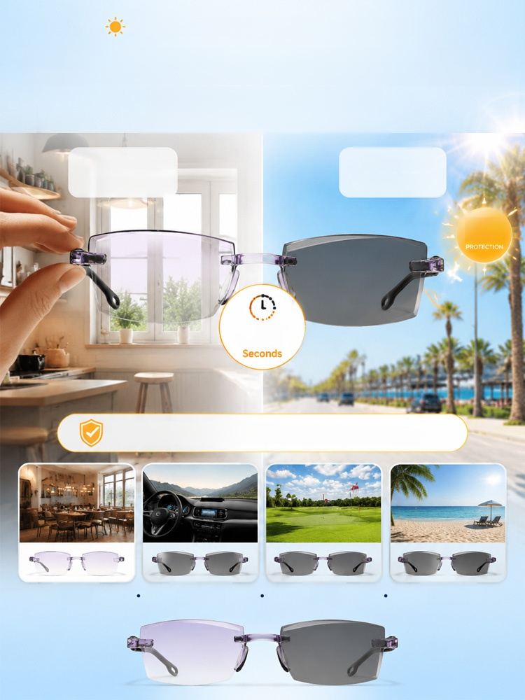 [Regain Your Youthful Vision] Smart Zoom Diamond-Cut Reading Glasses, One Pair for Near & Far. No More Switching Glasses!