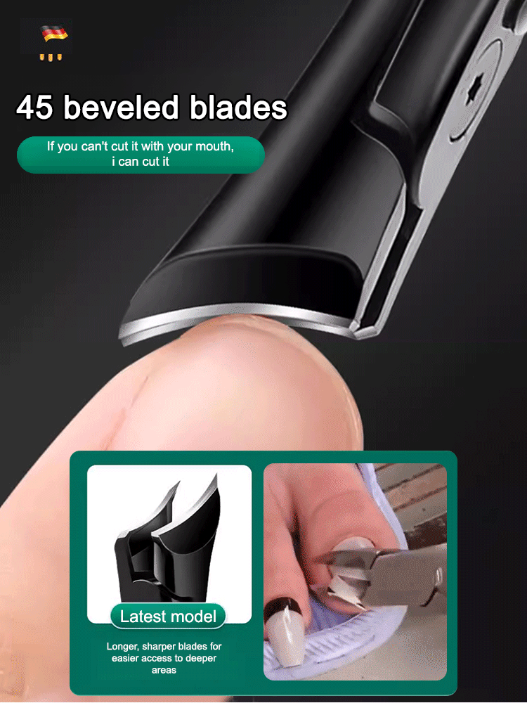 Easily trim ingrown t💥Nail clipping is no longer a pain! This 3-piece anti-splash nipper set is the ultimate tool I'll keep using! 🔸 Wide-opening design: The wide opening accommodates thick and tough nails, provides a firm grip, and makes cutting easy. 