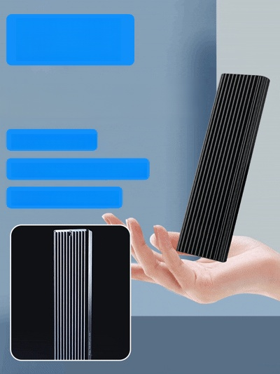 16TB Giant Capacity: Store up to 4,000 RAW photos (25MB each), 200 hours of 4K video, or 10,000 design files (PSD/AI) – no need for multiple devices.