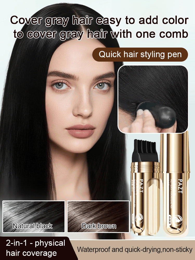 [Cover gray hair in three seconds] Quick hair styling pen