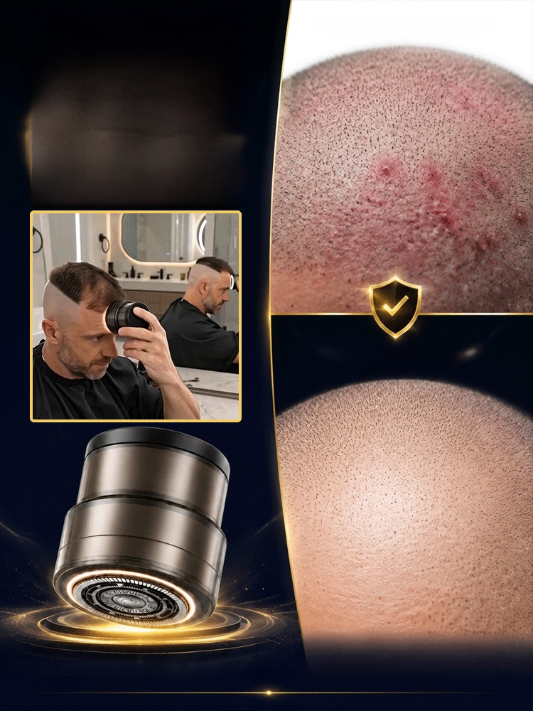 New rechargeable hair clipper and shaver, Stop Razor Bumps! 2-in-1 Head & Beard Shaver Gives Smooth Skin in 3 Mins
