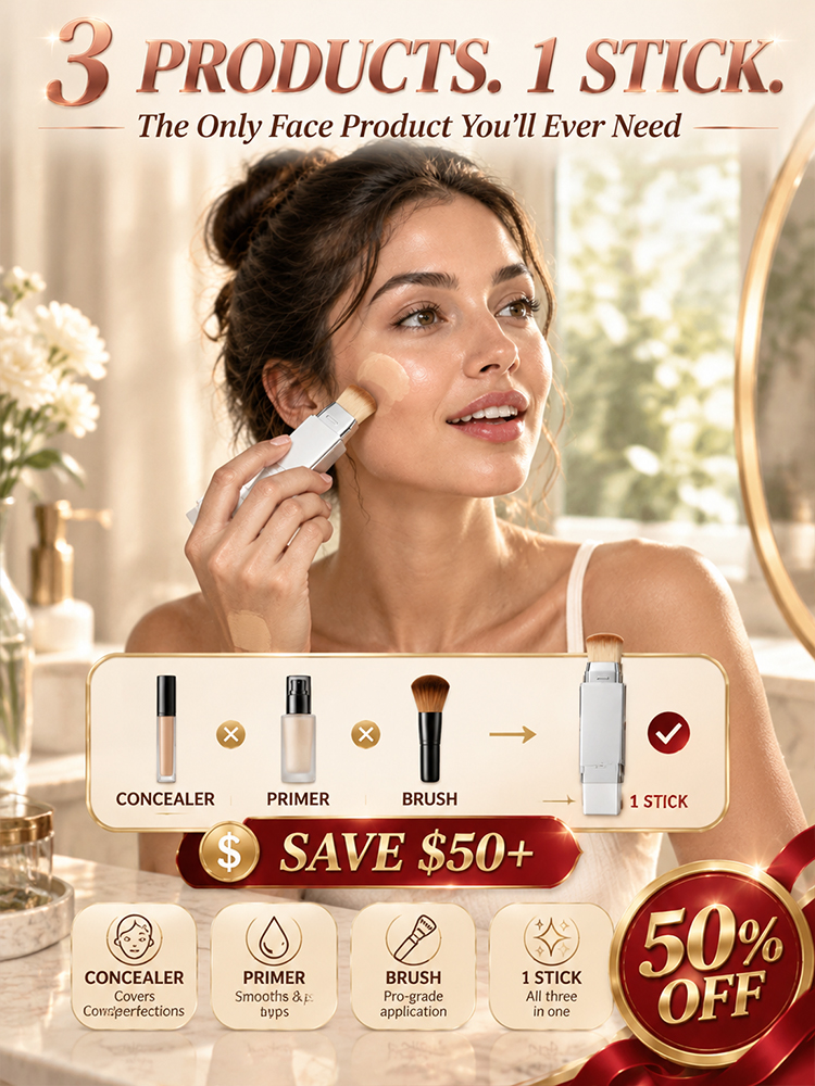 [All-Day Concealing] 2-in-1 Color-Changing Foundation, 60-Second Flawless Skin Transformation