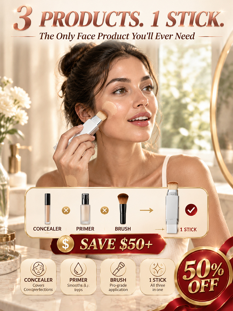 [All-Day Concealing] 2-in-1 Color-Changing Foundation, 60-Second Flawless Skin Transformation