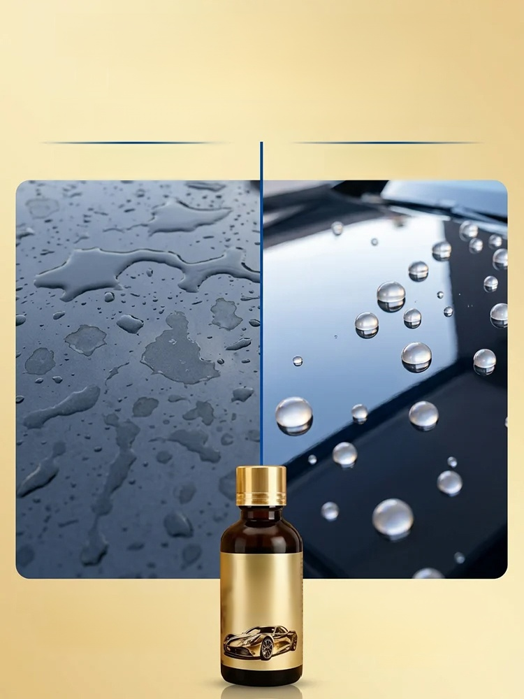 See what happens just seconds after spraying:  The surface becomes perfectly smooth, takes on a mirror-like finish, and your car looks like it just rolled off the showroom floor! 🚗💎