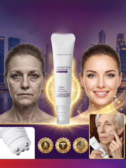 Fullerene Firming and Anti-Wrinkle Neck Cream, 4X anti-aging technology restores skin firmness and elasticity!