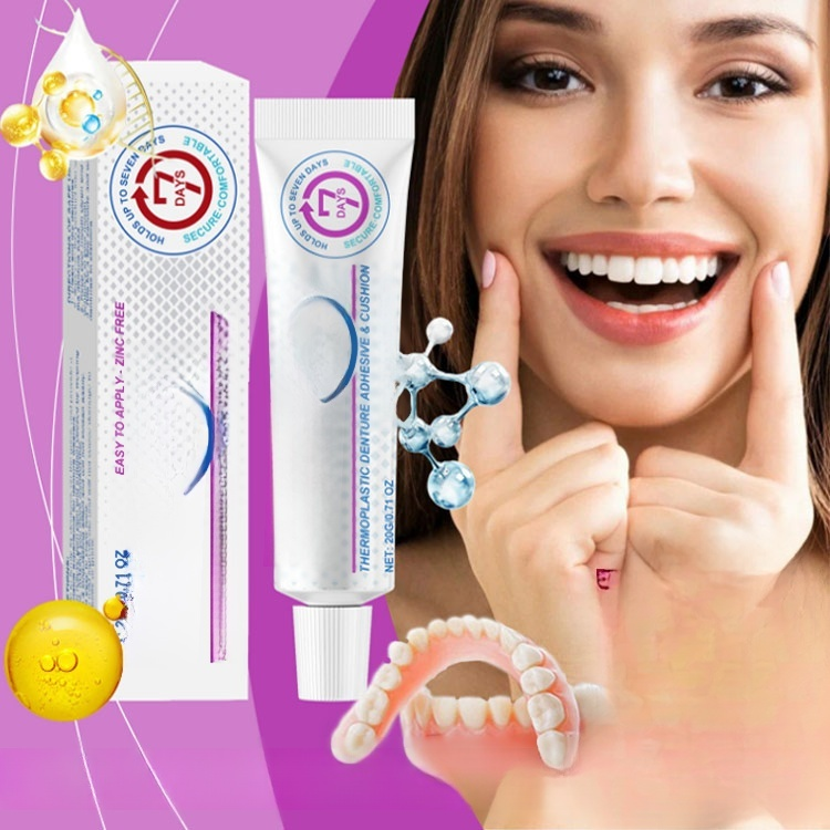 【Food Grade】Thermoplastic Denture Adhesive, Never Worry About Loose Teeth Again! The Medical-Grade Bond That Holds All Day Long.