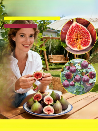 [Enjoy fresh fruit daily] Fig seedlings imported from Greece, Just give them sunlight, water, and a little love, and you can enjoy homegrown figs in the first year 💚