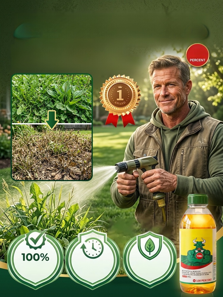 Herbicide and root rot control agent,  this product eliminates 99% of weeds down to the roots – permanently ✅!