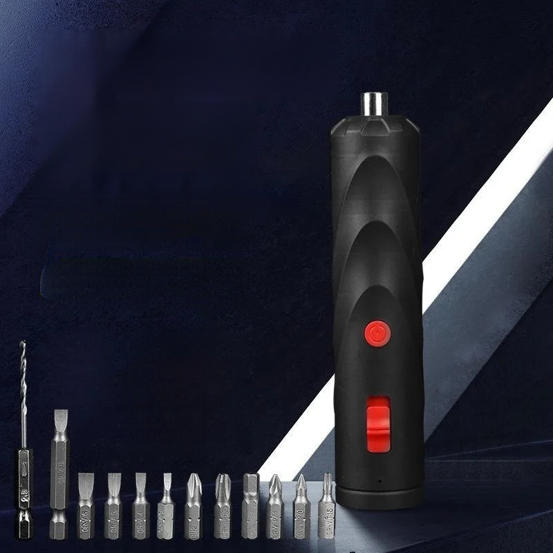 ✨ Handheld cordless electric screwdriver with one-button forward and reverse rotation, precise speed control, can tighten or loosen screws in just 1 second.