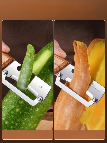 🍏 Efficient peeling, effortless cooking! This large, multi-purpose stainless steel peeler makes quick work of a variety of fruits and vegetables. 