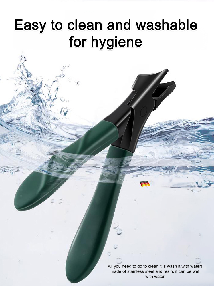 Easily trim ingrown t💥Nail clipping is no longer a pain! This 3-piece anti-splash nipper set is the ultimate tool I'll keep using! 🔸 Wide-opening design: The wide opening accommodates thick and tough nails, provides a firm grip, and makes cutting easy. 