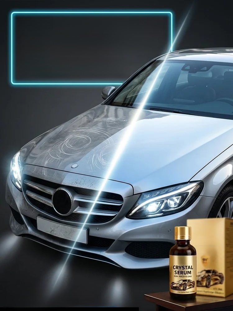 See what happens just seconds after spraying:  The surface becomes perfectly smooth, takes on a mirror-like finish, and your car looks like it just rolled off the showroom floor! 🚗💎