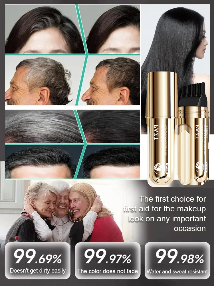 [Cover gray hair in three seconds] Quick hair styling pen