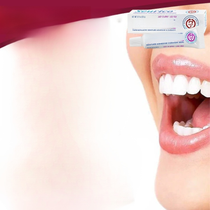 【Food Grade】Thermoplastic Denture Adhesive, Never Worry About Loose Teeth Again! The Medical-Grade Bond That Holds All Day Long.