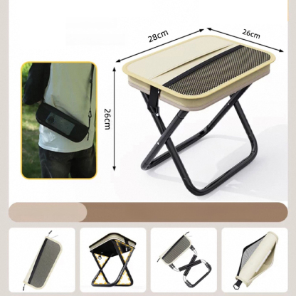 Camping Chairs, Upgraded Foldable Stool, 1.5 lbs ultra light, Max Load Capacity 500lbs