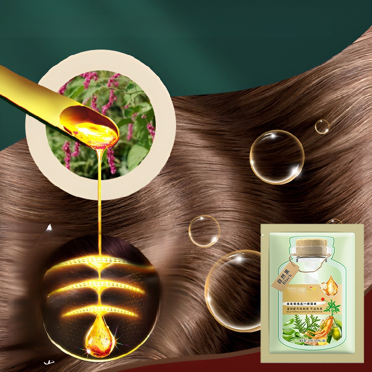 🔥Hot selling upgrade! ! Plant extract hair dye ✅0 additives, 0 color difference ✅You can dye or cover gray hair at home.✅Plant extraction, dyeing and care two-in-one.