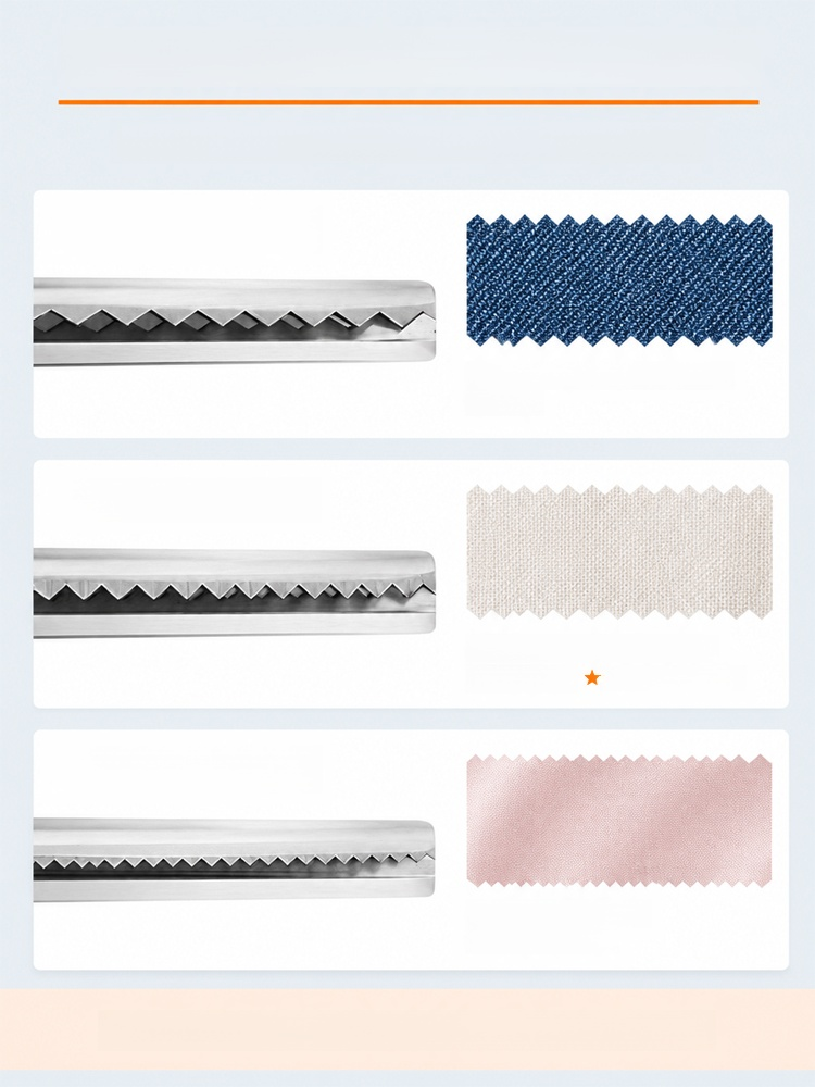 [Automatic Edge Sealing] Multi-functional Serrated Edge Scissors, Stop Fabric Fraying Instantly! German Hardened Steel. Zero-Fray Edges.