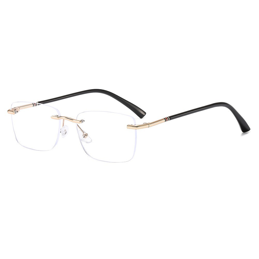 Diamond Rimless Blue Light Blocking Reading Glasses, One Pair for All Distances. Clear Vision, No Boundaries!