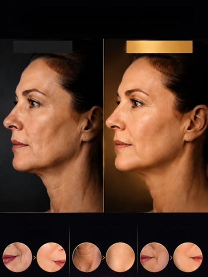 German Advanced 3D Firming & Lifting Cream, 28 Days to a Defined Jawline, -44.3% Reduction in Wrinkle Depth