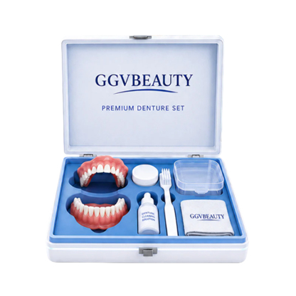 [Comfortable to Wear All Day] Premium Full Denture Set, Trusted by 10,000+ Users. Natural & Youthful Smile!