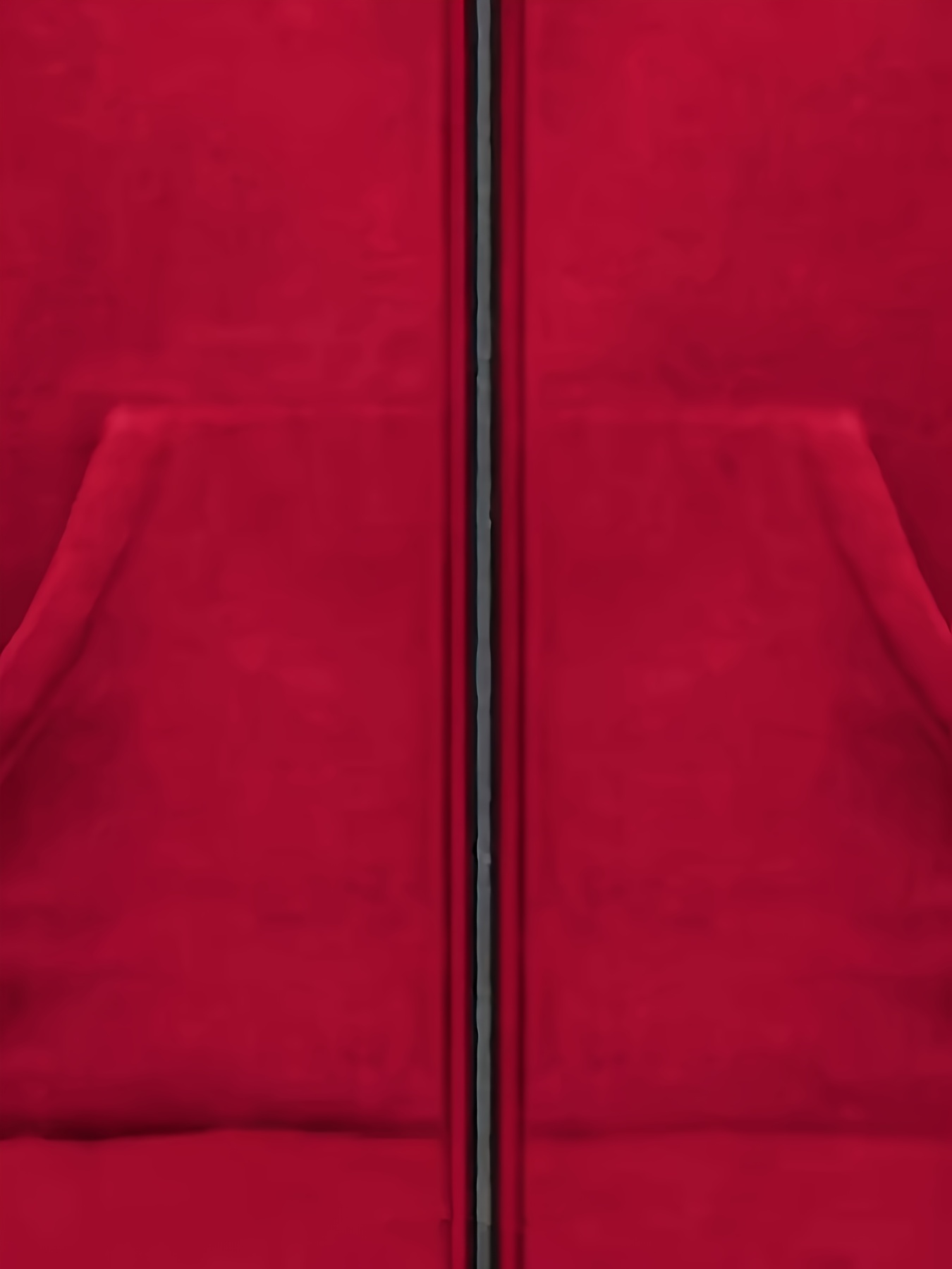 Gothic Style Men's Double Hood Face Cover Cardigan - Minimalist Geometric Print, Versatile Casual Formal Outerwear