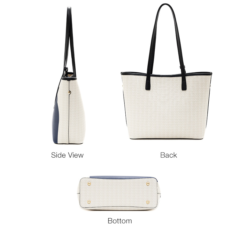 BASA BELA Large Capacity Tote Bag for Women,Cute Abstract Bear Print Shoulder Bag,Lightweight Spacious Handbag for Work, School,Shopping & Daily Use