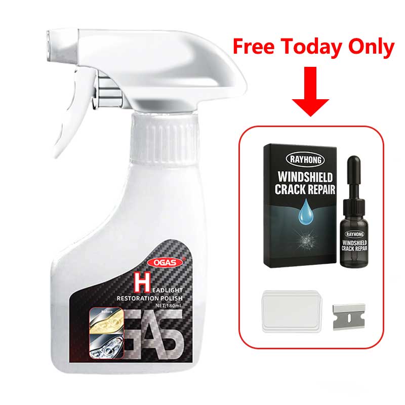 💥 Buy 2 Get 1 Free Deal  🚗 3-Pack Headlight Cleaner Spray | 🧼Fix Hazy & Oxidized Lenses | 🛡️Night Driving Safety | Easy DIY Restoration