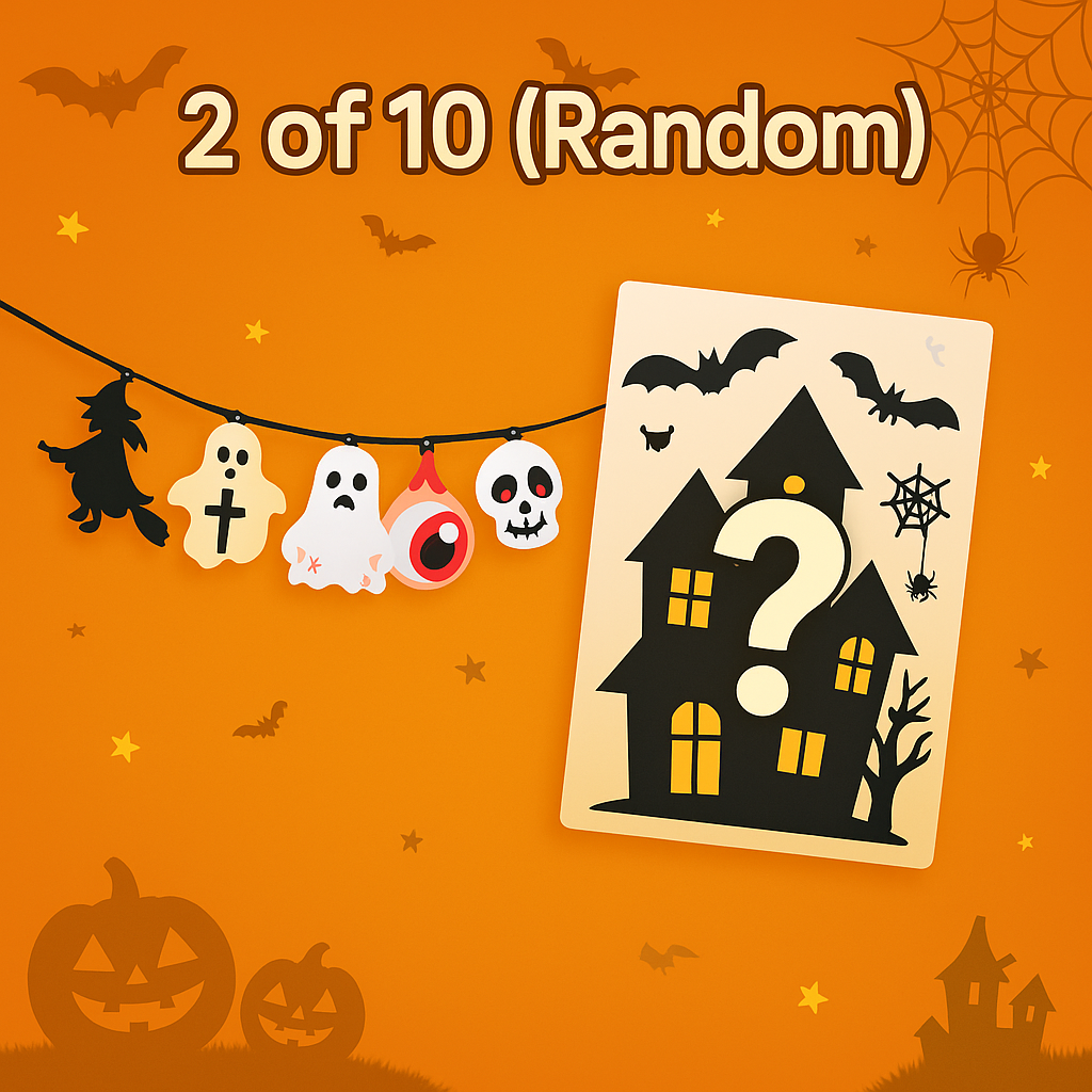 🎃 Halloween Family-Friendly Mystery Box – 10 Spooky & Fun Surprises! 👻