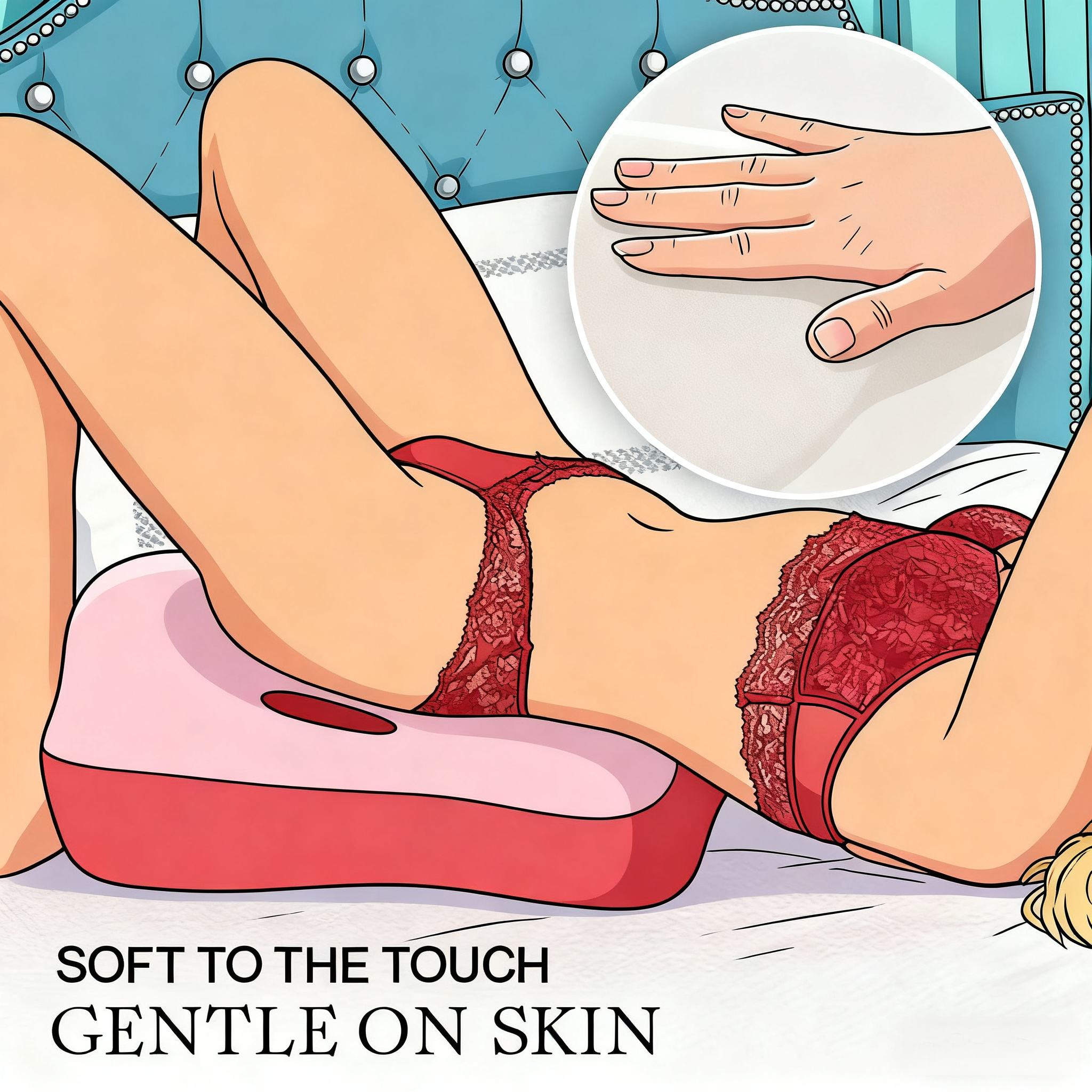 Multi-Use Invisible Wedge Support Pillow for Relaxation, Recovery & Deeper Connection