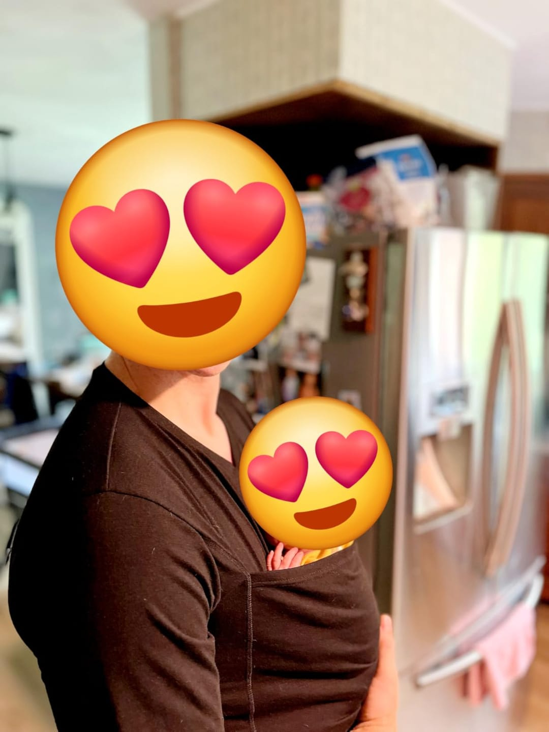 Skin-to-Skin Baby Carrier T-Shirt for Dads & Moms (Unisex) – Kangaroo Pouch for Newborn Bonding(0–5 Months)