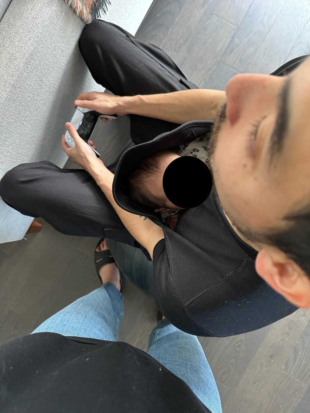 Skin-to-Skin Baby Carrier T-Shirt for Dads & Moms (Unisex) – Kangaroo Pouch for Newborn Bonding(0–5 Months)