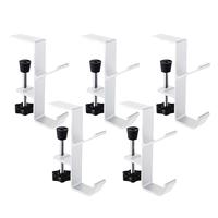 🎄Double Hook Adjustable Mantel Hangers – 4 Pack | No-Drill Stocking & Garland Clips for Holidays & Everyday Use