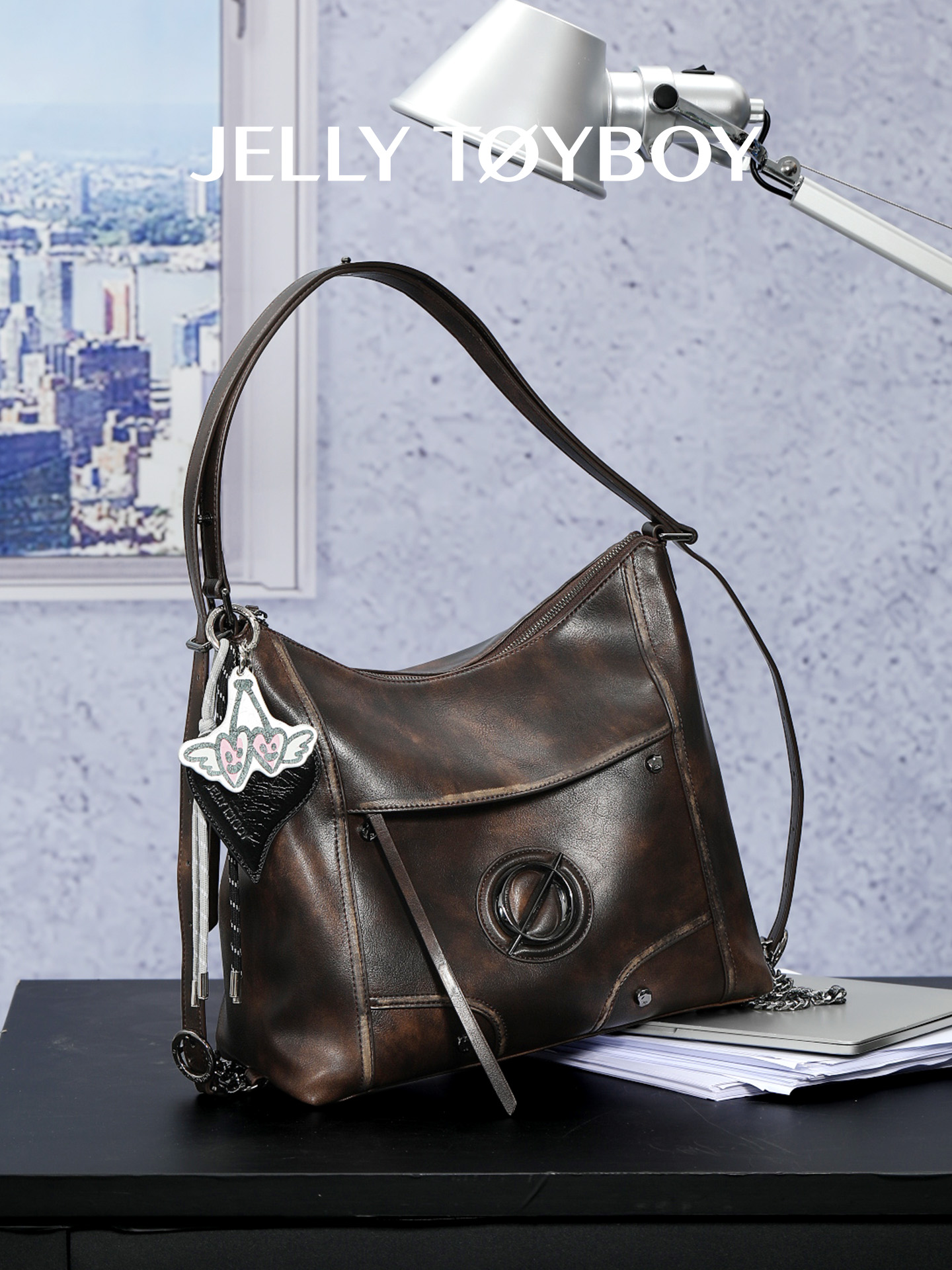 Null Set Mini Voyager Bag  – Sculpted Edition in Crushed Ivory