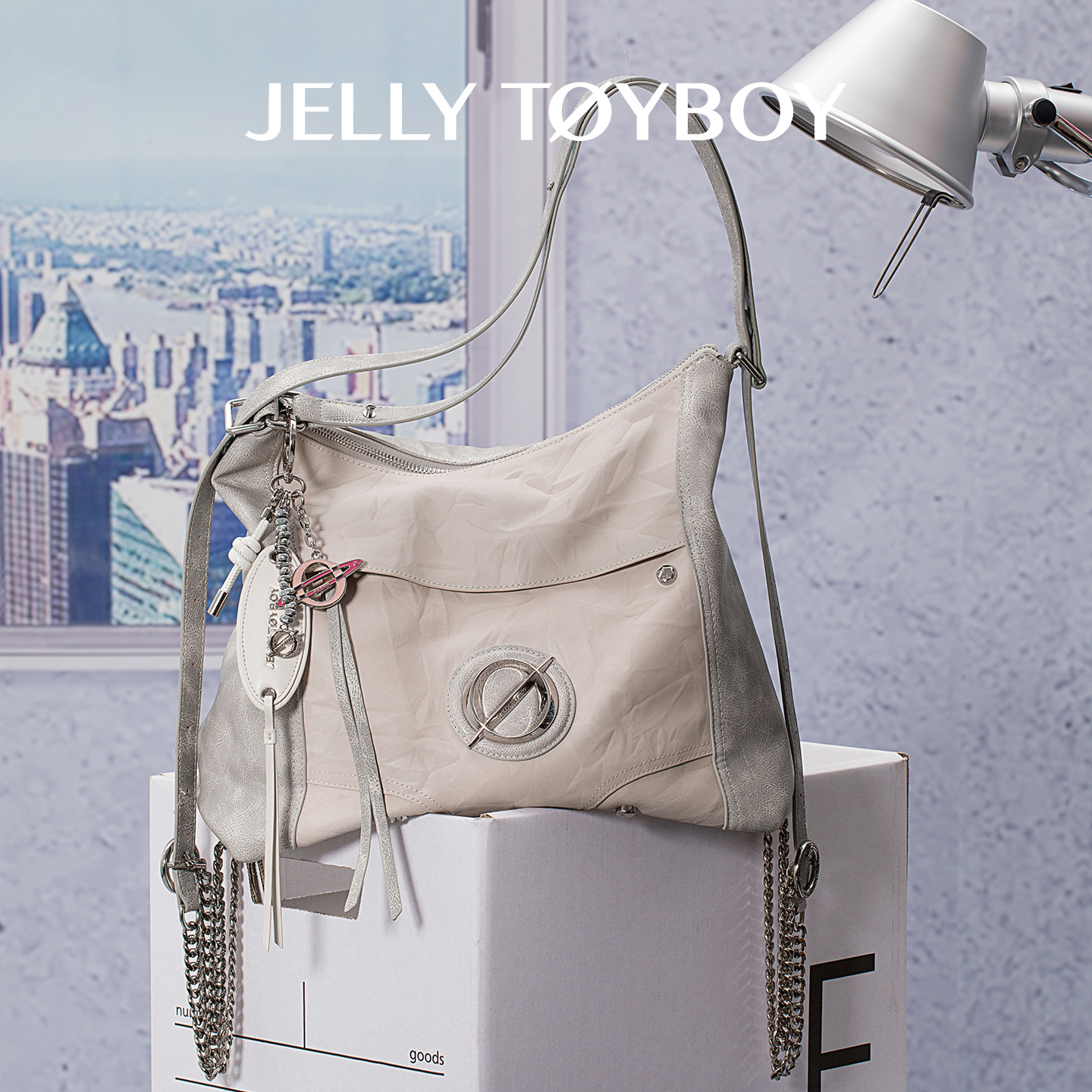 Null Set Mini Voyager Bag  – Sculpted Edition in Crushed Ivory