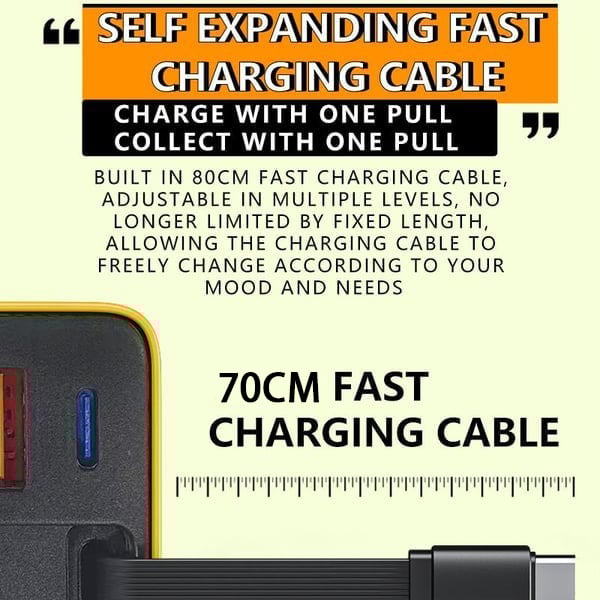 🎁✨3 in 1 Charger Retractable 80W MAX Fast