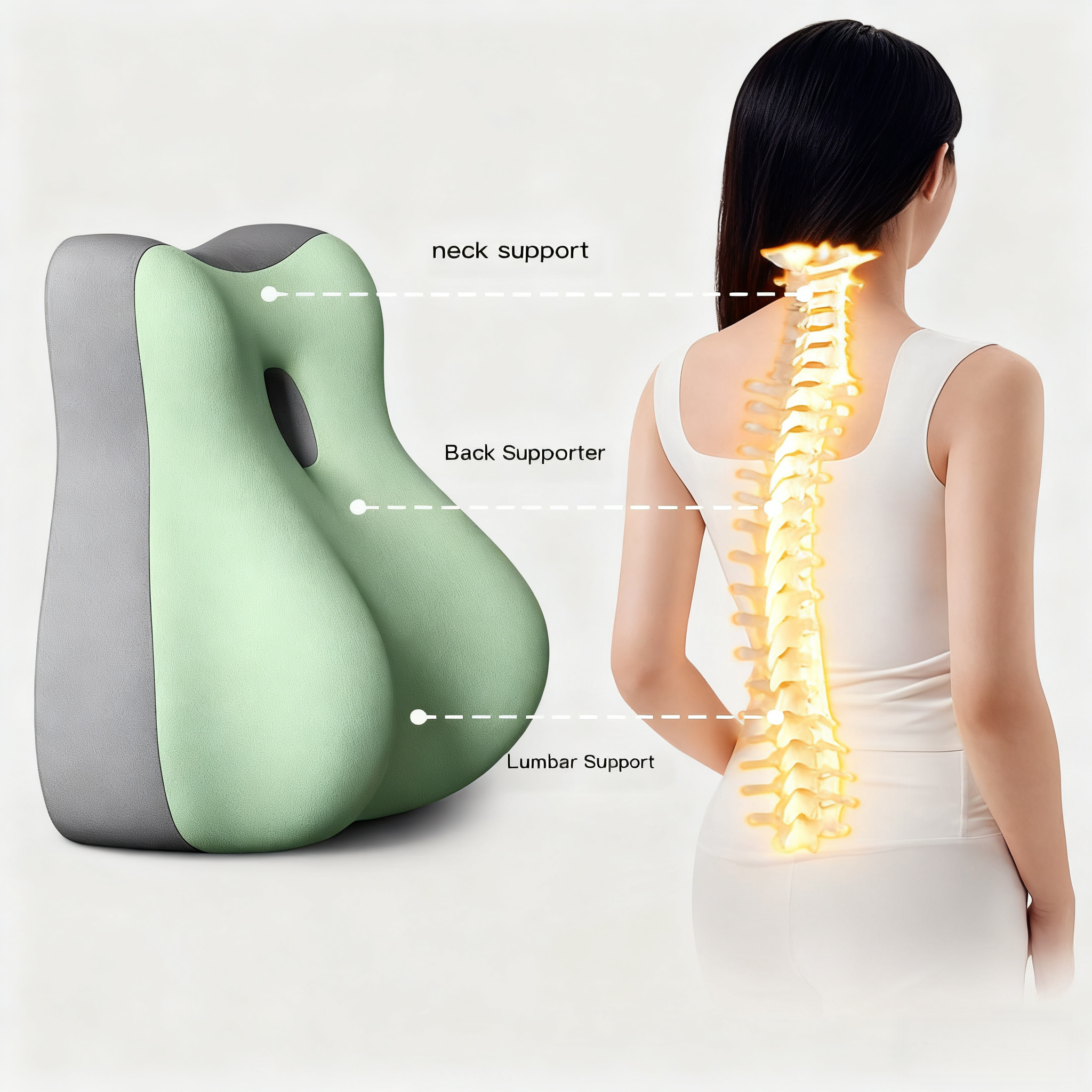 Multi-Use Invisible Wedge Support Pillow for Relaxation, Recovery & Deeper Connection