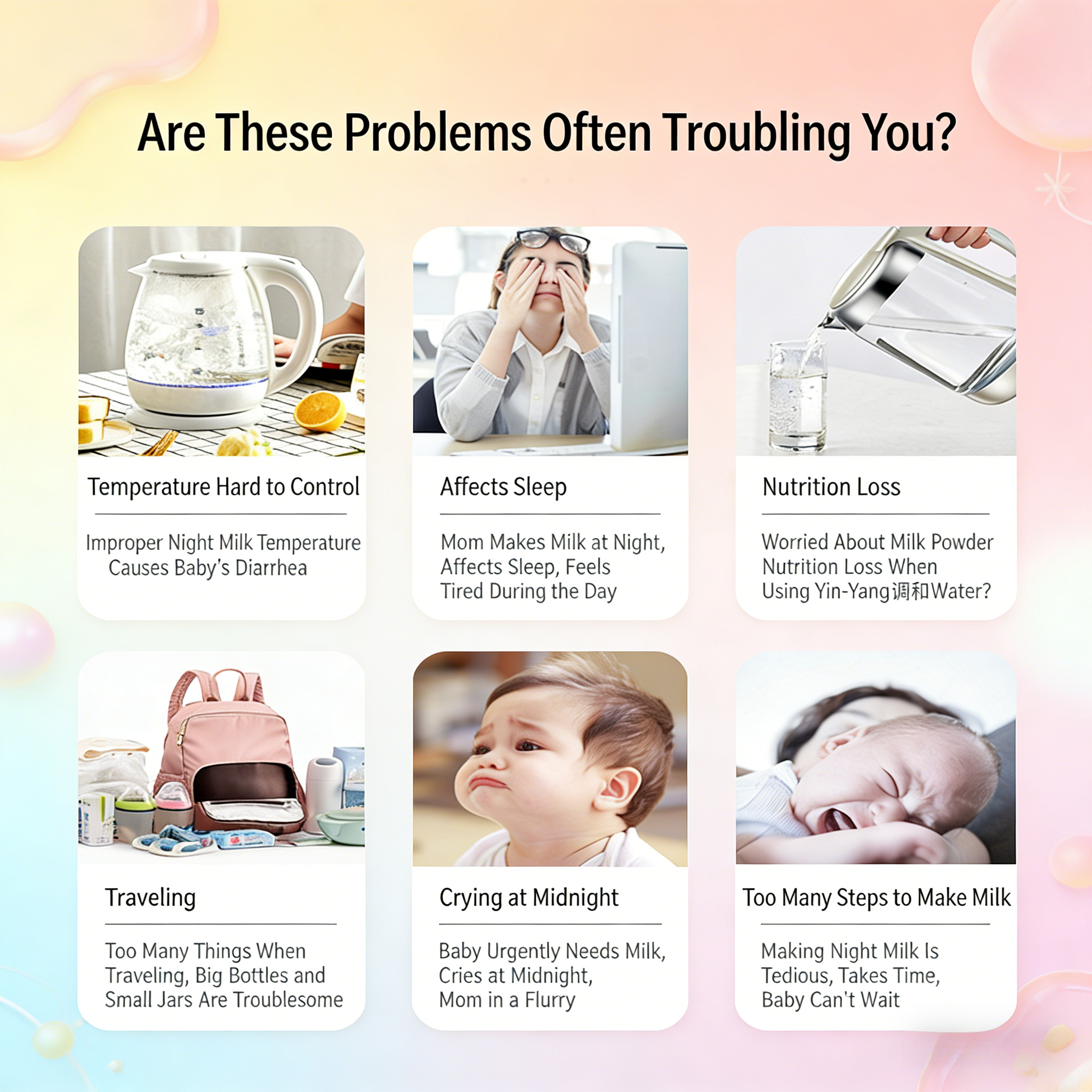 Premium PPSU Baby Bottle with Milk-Water Separation - Anti-Colic Design + Cordless Portable Warmer for On-the-Go Use