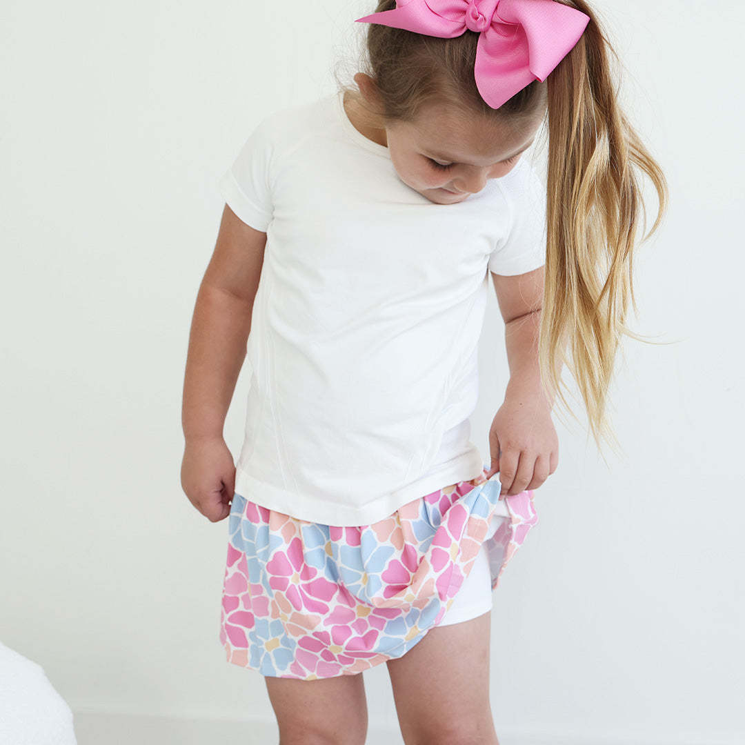 Kids Athletic Pleated Skirt | Power Flowers