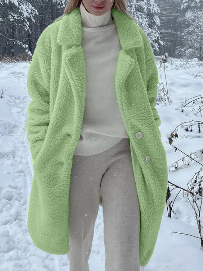 Shawl Collar Casual Cotton Coat Jacket