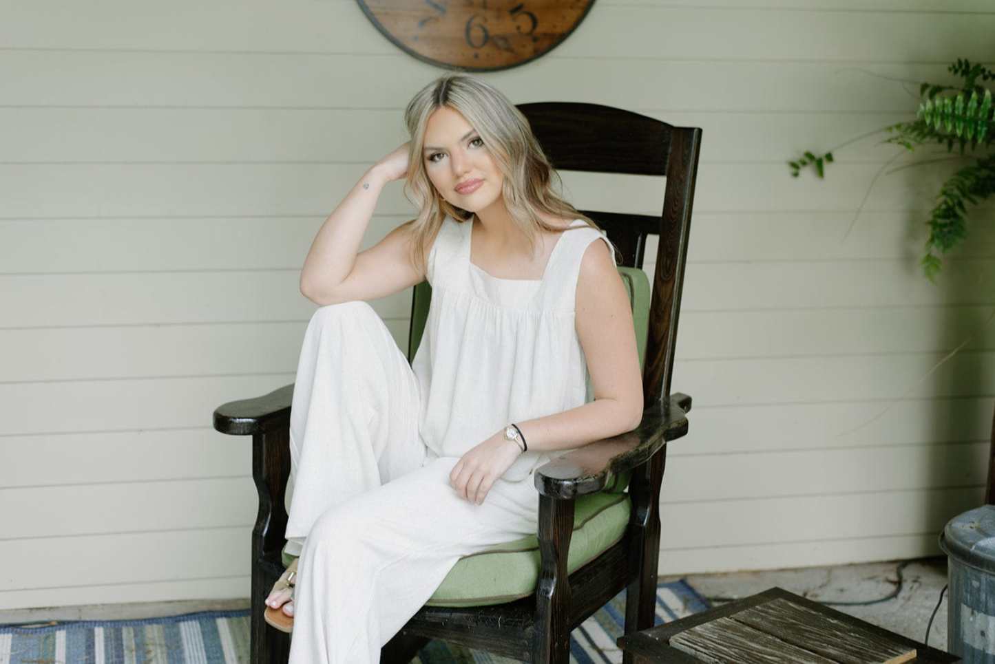 Oatmeal Linen Flowy Tank Top