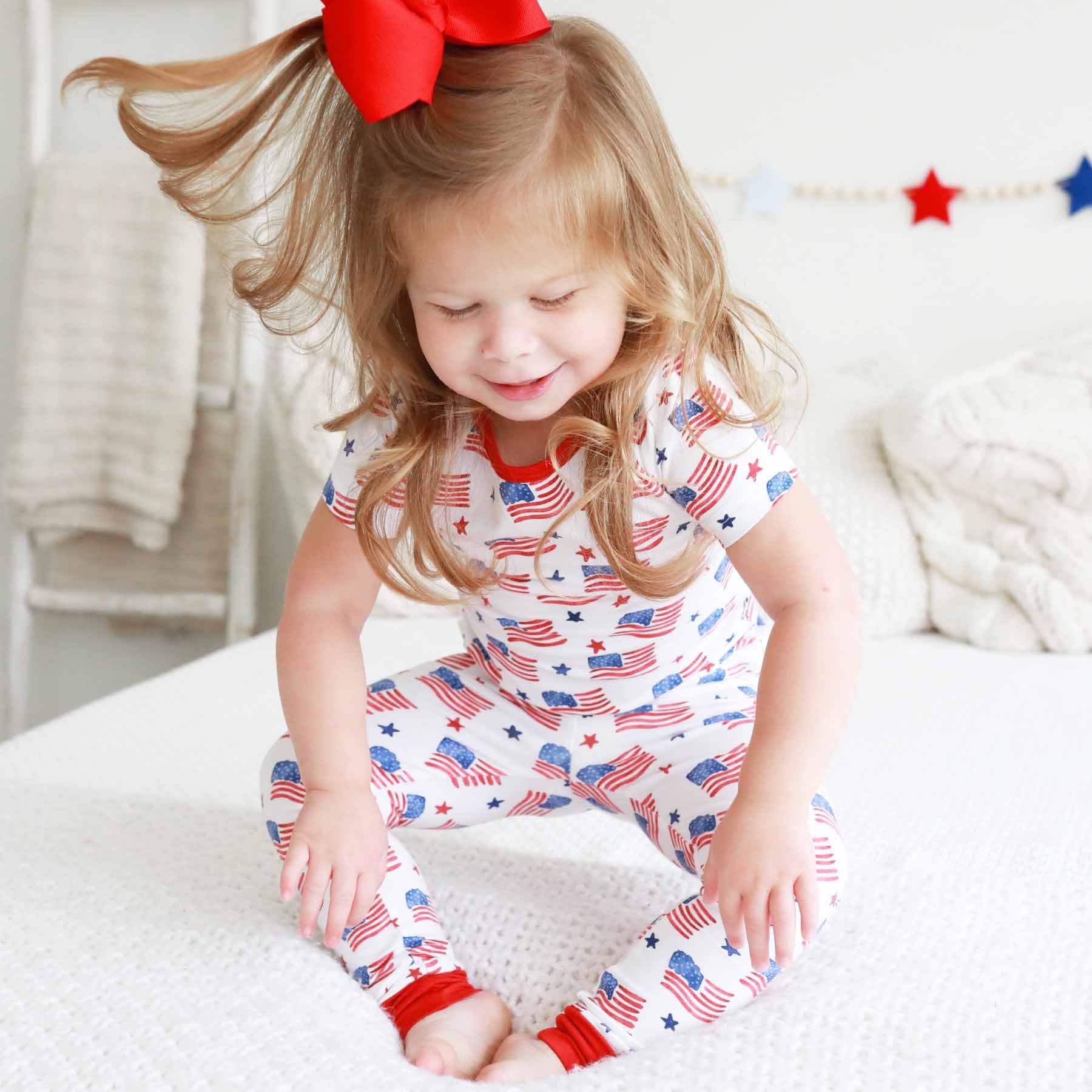 American Dreams Two Piece Pajama Set