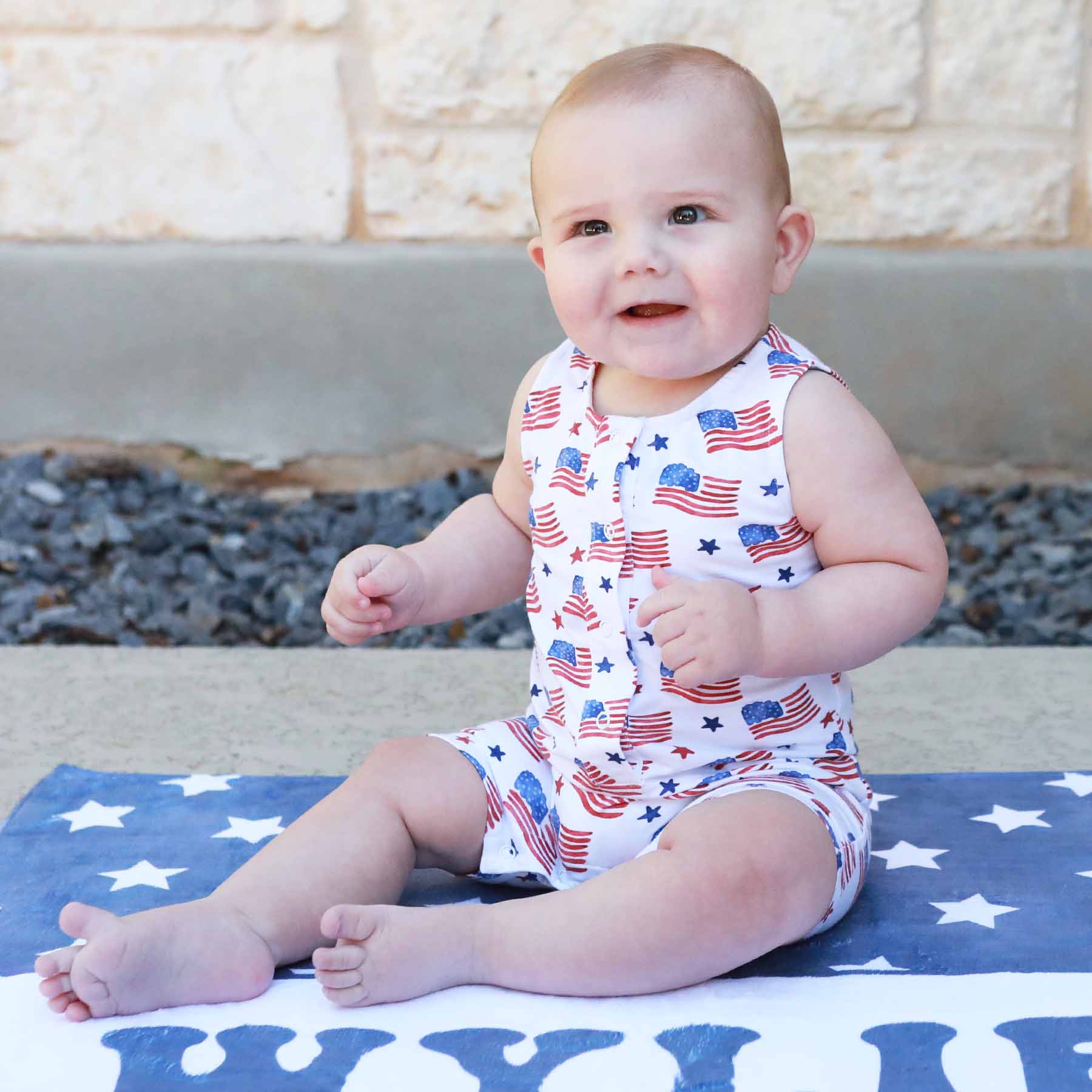 Sleeveless Snap Romper