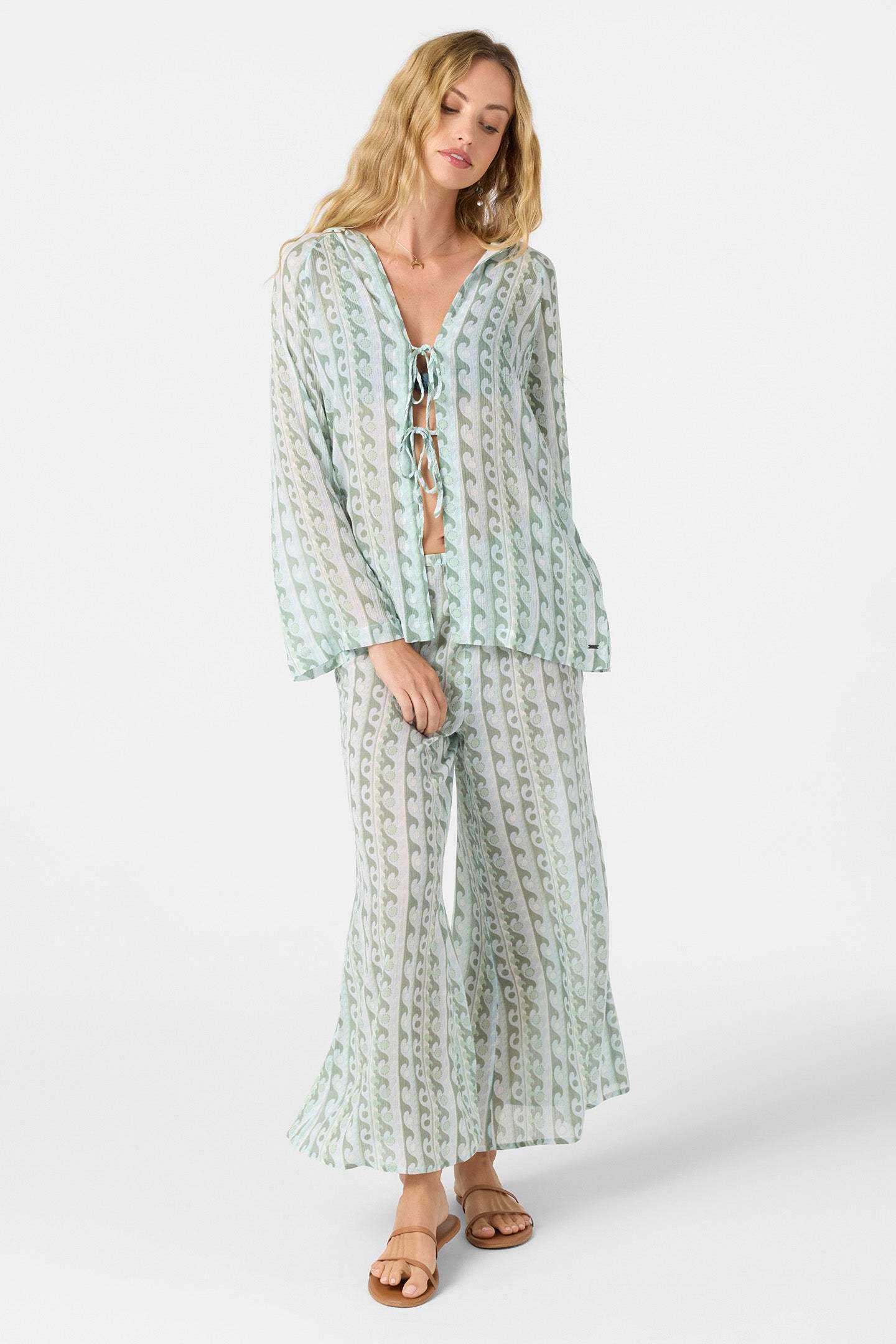 REGINA PRINTED COVER-UP PANTS