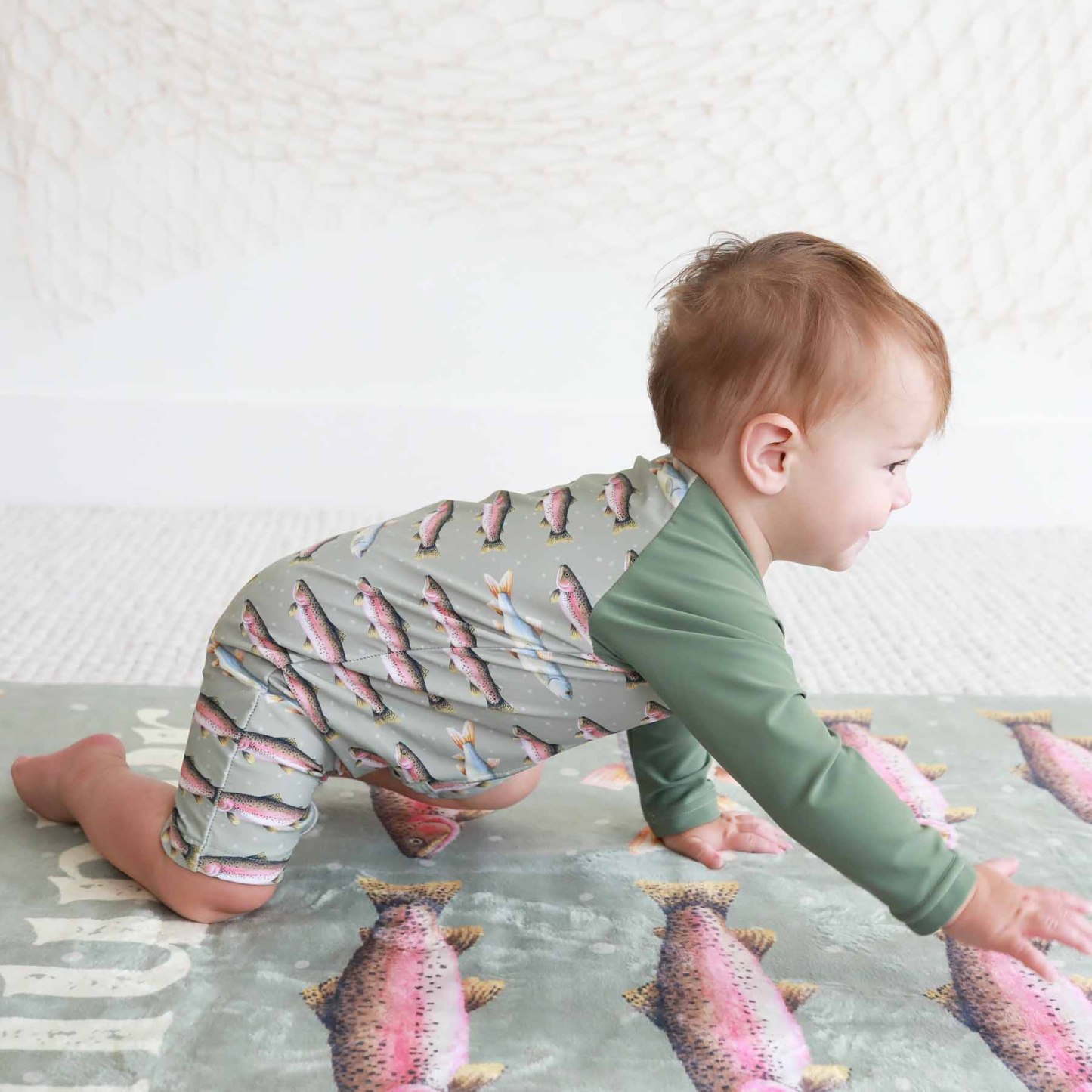 Long Sleeve Rash Guard Swim Romper Shortie